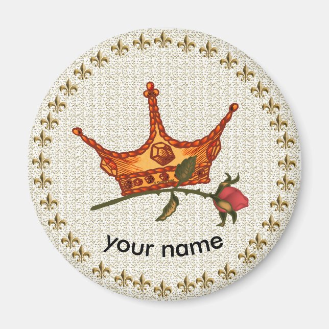 Rose Crown   magnet (Front)