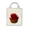 Rose cupcake tote bag