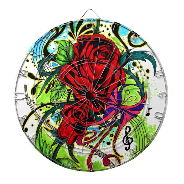 Rose    dartboard (Front)