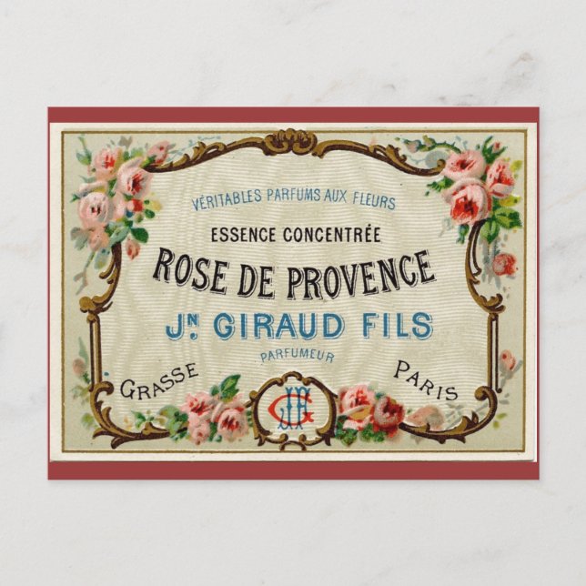 Rose de Provance a French Perfume Postcard (Front)