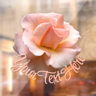 Rose Decal Personalised Wild Rose Window Cling