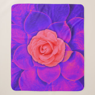 Rose Delight Sherpa Blanket