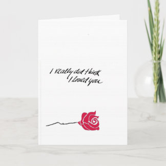 Rose describing love card