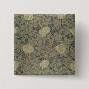 'Rose' design 15 Cm Square Badge