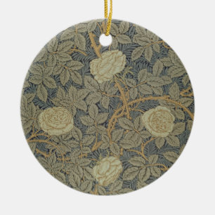 'Rose' design Ceramic Tree Decoration