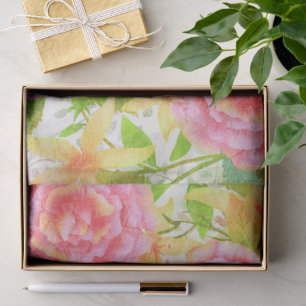 Rose Distressed Vintage Tissue Paper