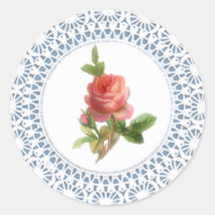 Rose Doily Sticker