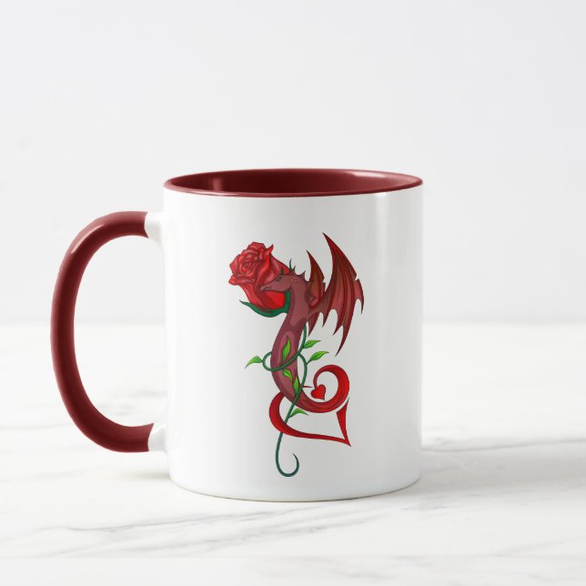 Rose Dragon Lover Mug (Left)