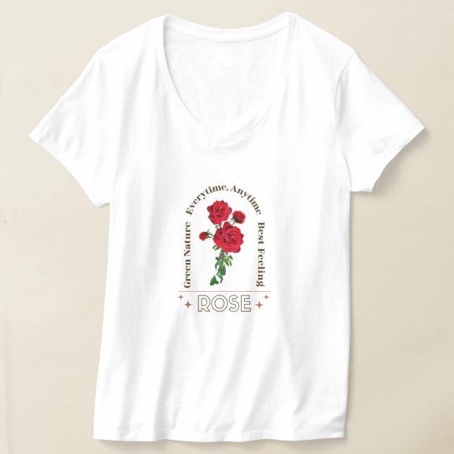 Rose Elegance T-Shirt (Laydown)