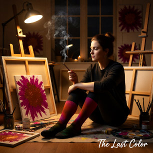 Rose Ember Fade Socks