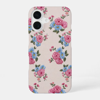 Rose embroidery texture iPhone16 case