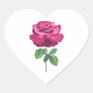 Rose essence heart sticker