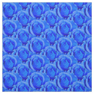Rose Fabric Blue Rose Fabric Cotton or Poly