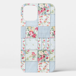 Rose Fabric: Elegant Background Design iPhone 12 Case
