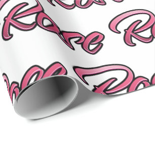 Rose faded pink personalized gift paper