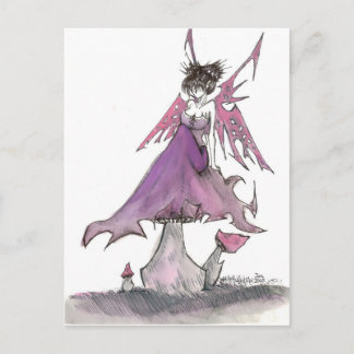 rose faerie postcard