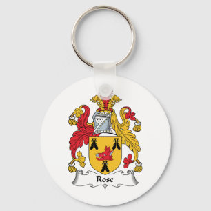 Rose Family Crest Key Ring