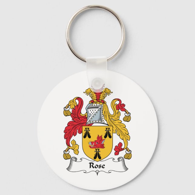 Rose Family Crest Key Ring (Front)