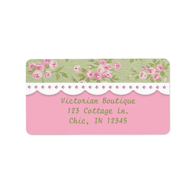 Rose Fancy Address Label (Front)