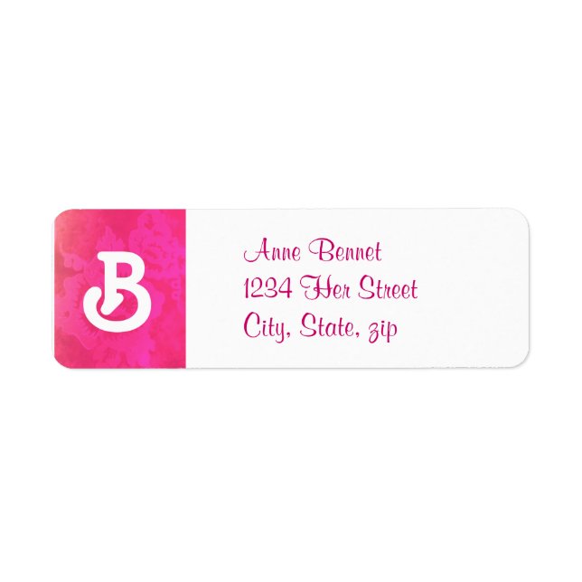 Rose Fantasy address label (Front)