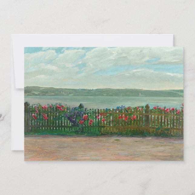 Rose Fence at Lake Starnberg | Wilhelm Trübner (Front)