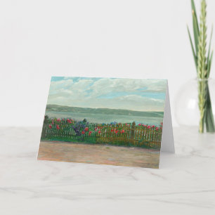 Rose Fence at Lake Starnberg   Wilhelm Trübner Card