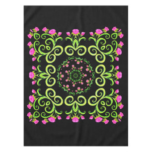 Rose Fiesta Party Tablecloth
