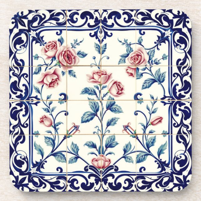 rose filigree coaster (Front)