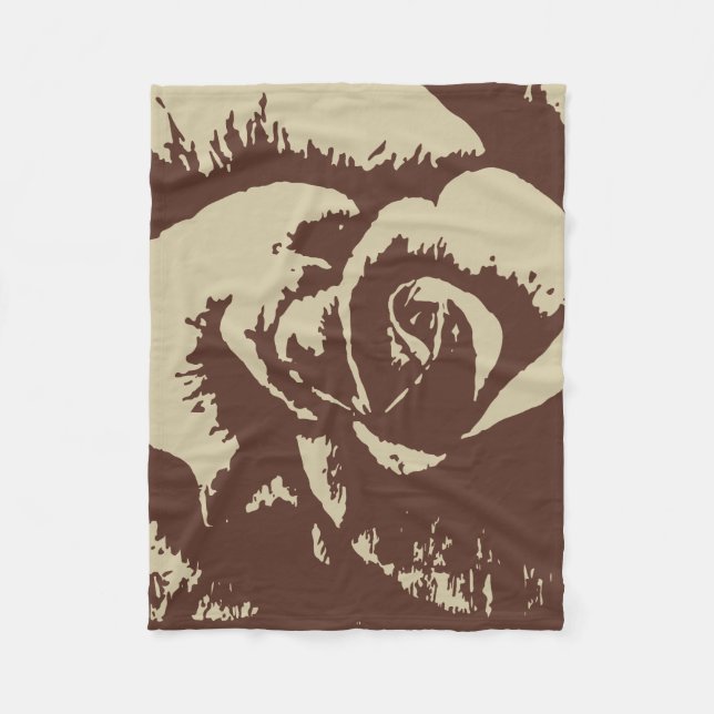 Rose Fleece Blanket, 50"x60" (Front)
