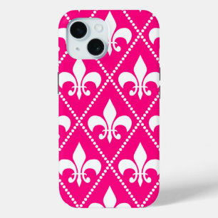 Rose Fleur de Lis iPhone 15 Case