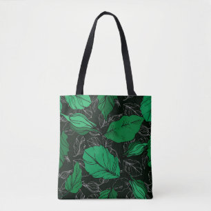 rose floral botanical flowers. Wild spring leaf w Tote Bag