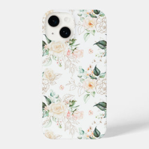 Rose Floral Garden Pattern iPhone 14 Case