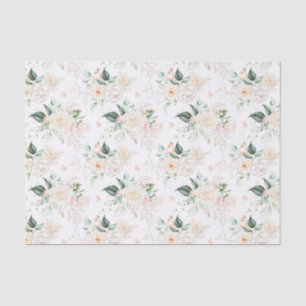 Rose Floral Garden Pattern Tissue Paper