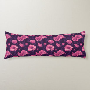 Rose Floral Modern Farmhouse Retro Memory Foam Body Cushion