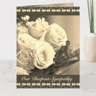 Rose Floral Sympathy Card