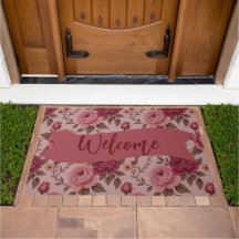 Rose Floral With Pink And Burgundy