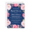 Rose Floral Wreath Navy Blue Bridal Shower