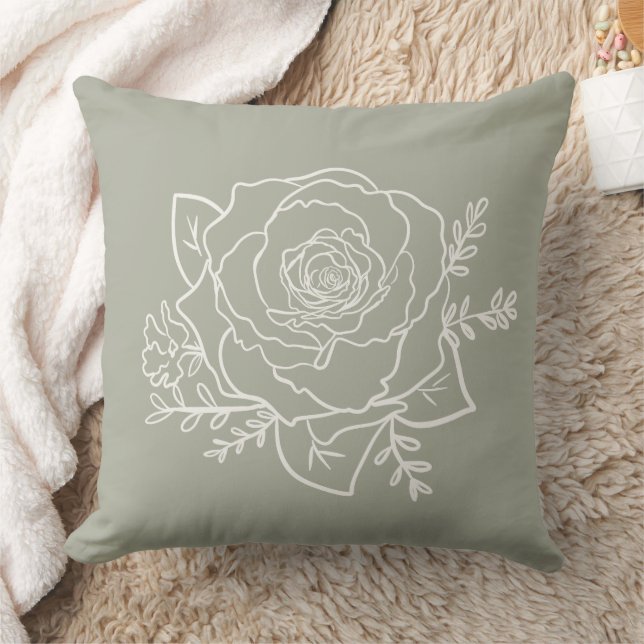  Rose Flower Custom Background Colours Modern  Cushion (Blanket)