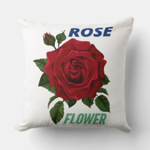 ROSE FLOWER DESIGN CUSHION