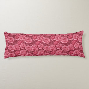 Rose Flower Farmhouse Decor Romantic Down Body Cushion