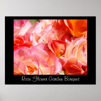 Rose Flower Garden Bouquet art prints Botanical