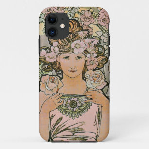 Rose Flower Girl Fine Art iPhone 11 Case
