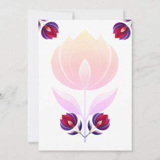 rose flower invitation