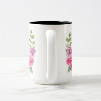 ROSE FLOWER.JPG Two-Tone COFFEE MUG