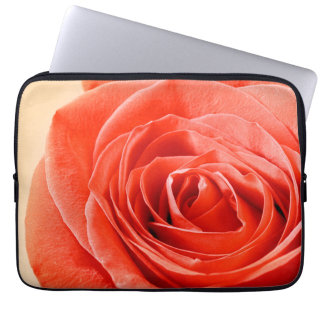 Rose flower  laptop sleeve (Front)