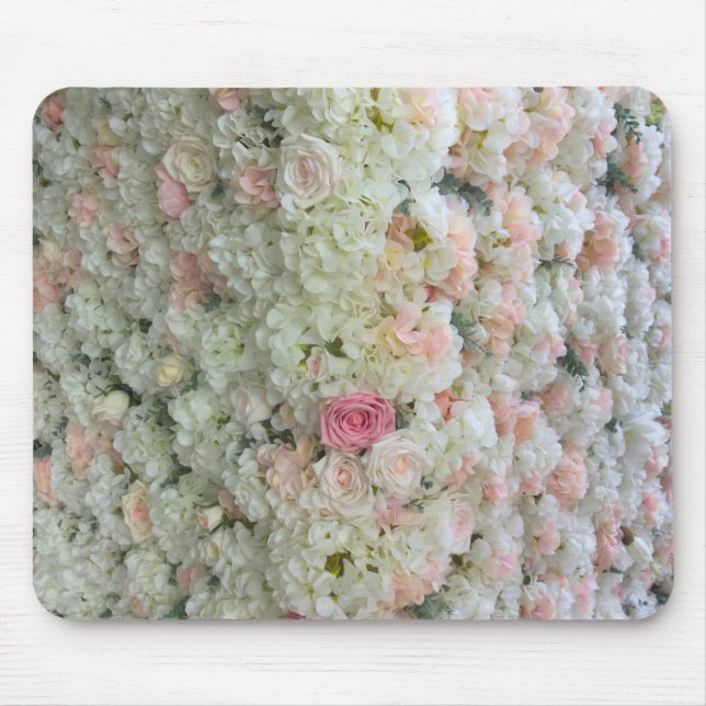 Rose Flower Nature Floral Pink Pattern Mouse Mat (Front)