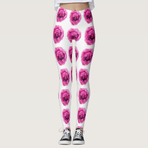 Rose Flower Pattern Leggings