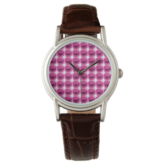 Rose Flower Pattern Watch (Front)