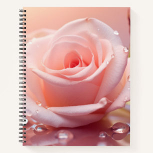 Rose Flower Petal Nature Serene Tranquil Notebook