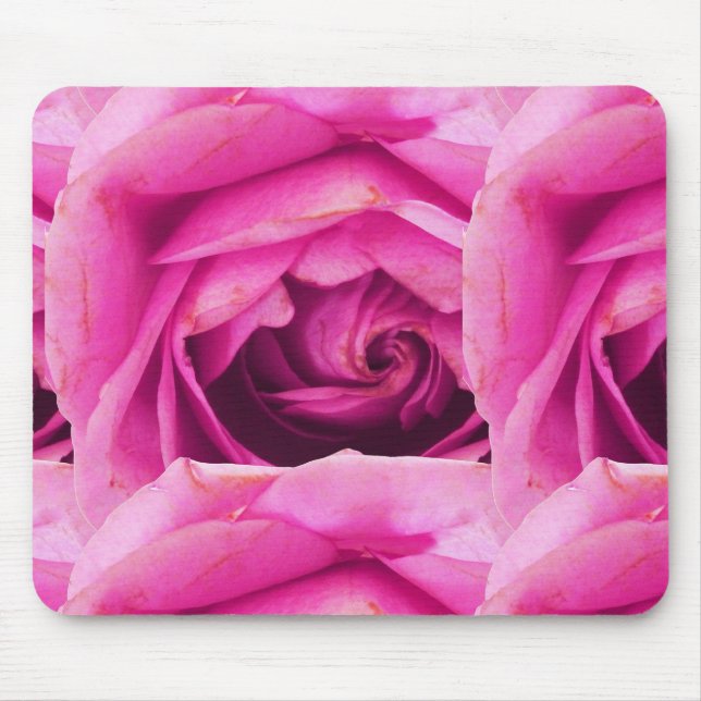 Rose Flower Pink Mouse Mat (Front)